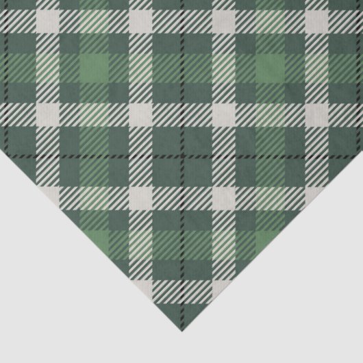 Traditional plaid in shades of  green 薄葉紙 (詳細)