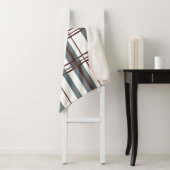 Traditional Plaid Smoke Grey, Deep Burgandy, White シェルパブランケット (インサイチュ)