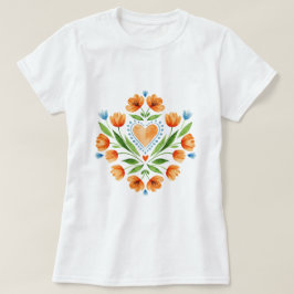Traditional Polish folk art Tシャツ