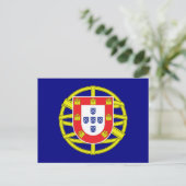 Traditional Portugal Coat of Arms Patriotic Gift ポストカード (スタンド正面)