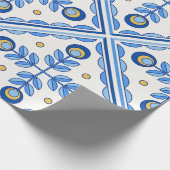 Traditional Portugal Lisbon azulejo ceramic tiles. ラッピングペーパー (角)