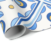 Traditional Portugal Lisbon azulejo ceramic tiles. ラッピングペーパー (ロールコーナー)