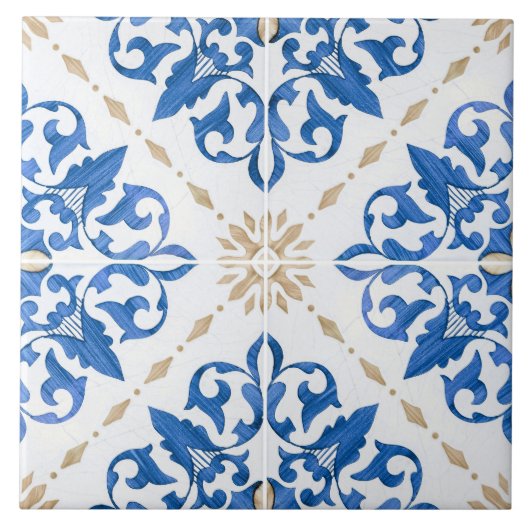 Traditional Portuguese glazed  タイル (正面)