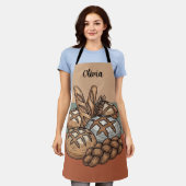 Traditional Rustic Sourdough & Baguette エプロン (着用した状態)