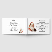 Traditional Santa Claus Business Card ゲストブック (全面)