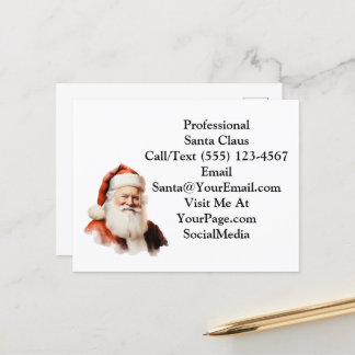 Traditional Santa Claus Business PostCard ポストカード