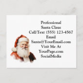 Traditional Santa Claus Business PostCard ポストカード (正面)