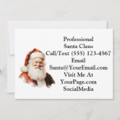 Traditional Santa Claus Business Thank You Card サンキューカード (正面)