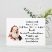 Traditional Santa Claus Business Thank You Card サンキューカード (スタンド正面)