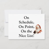 Traditional Santa Claus Business Thank You Card サンキューカード (裏面)