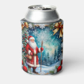 Traditional Santa Claus in Winter Wonderland 缶クーラー (缶裏面)