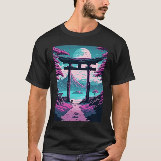 Traditional Shrine Japan Tシャツ (正面)