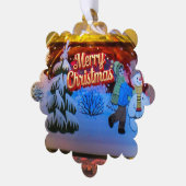  Traditional Snowman Christmas Keepsake オーナメントカード (左)