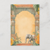 Traditional South Indian Wedding Details エンクロージャーカード (裏面)