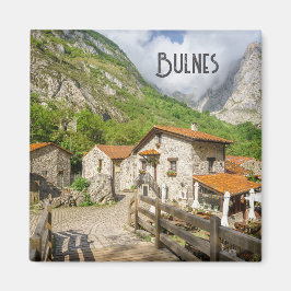 Traditional Stone Houses in Bulnes, Asturias マグネット