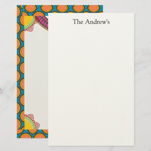 Traditional Stylish  Paper 便箋 (正面/裏面)