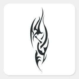 Traditional Tattoo Art Inspired Design スクエアシール