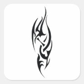 Traditional Tattoo Art Inspired Design スクエアシール (正面)