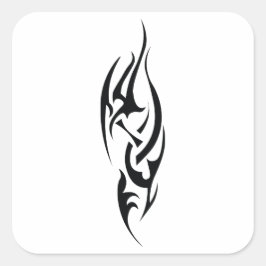 Traditional Tattoo Art Inspired Design スクエアシール