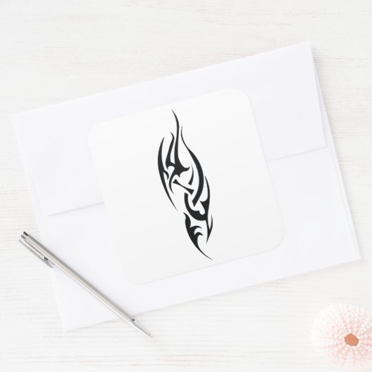 Traditional Tattoo Art Inspired Design スクエアシール (封筒)
