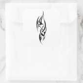 Traditional Tattoo Art Inspired Design スクエアシール (バッグ)