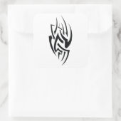 Traditional Tattoo Art Inspired Design スクエアシール (バッグ)