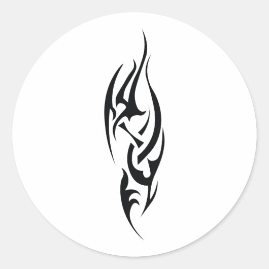 Traditional Tattoo Art Inspired Design ラウンドシール (正面)