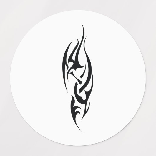 Traditional Tattoo Art Inspired Design ラベル (デザイン1)