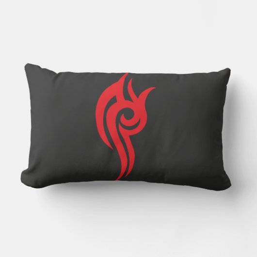 Traditional Tattoo Art Inspired Design ランバークッション (正面)