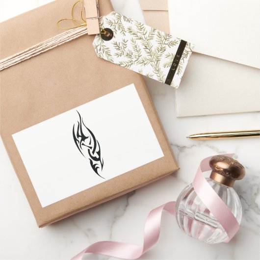 Traditional Tattoo Art Inspired Design 長方形シール (ギフト)
