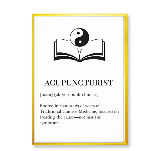 Traditional TCM Wall Art for Acupuncturist ポスター