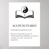 Traditional TCM Wall Art for Acupuncturist ポスター (正面)