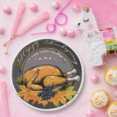 Traditional Thanksgiving Design ペーパープレート (パーティー)
