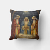 Traditional Three Wise Men Nativity クッション (裏面)