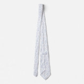 Traditional Toile-De-Jouy Chinoiserie Pattern ネクタイ (裏面)
