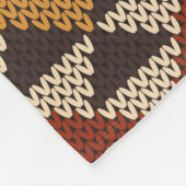 Traditional Tribal Aztec seamless pattern on the w フリースブランケット (角)