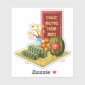 Traditional Vietnamese Tet Fruits & Flowers シール (シート)