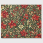 Traditional Vintage Cat Christmas Wrapping Paper ラッピングペーパー (フラット)