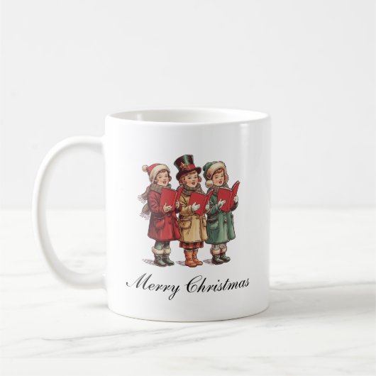 Traditional Vintage Christmas コーヒーマグカップ (左)