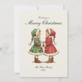 Traditional Vintage Christmas  シーズンカード (正面)