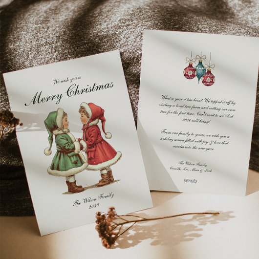 Traditional Vintage Christmas  シーズンカード