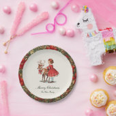 Traditional Vintage Christmas ペーパープレート (パーティー)