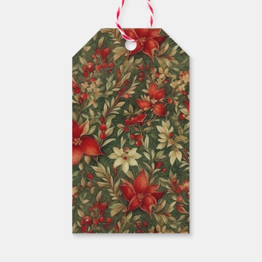 Traditional Vintage Christmas Whimsical ギフトタグ (裏面)