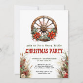 Traditional Western Christmas party invitation 招待状 (正面)