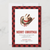 Traditional Western Plaid Holiday Greeting Card シーズンカード (正面)