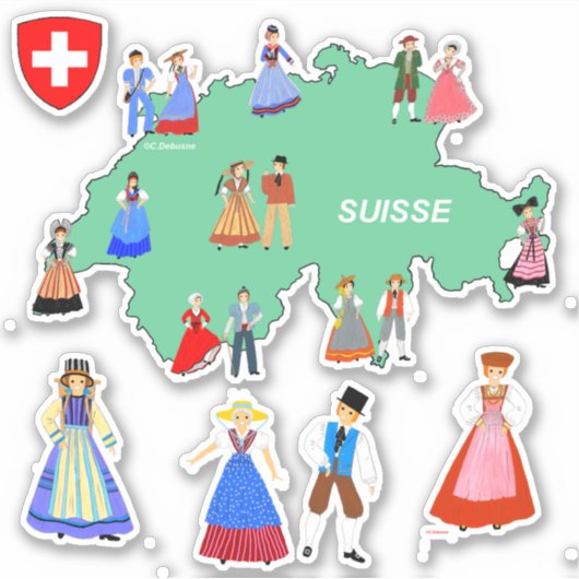 Traditions suisses シール (正面)