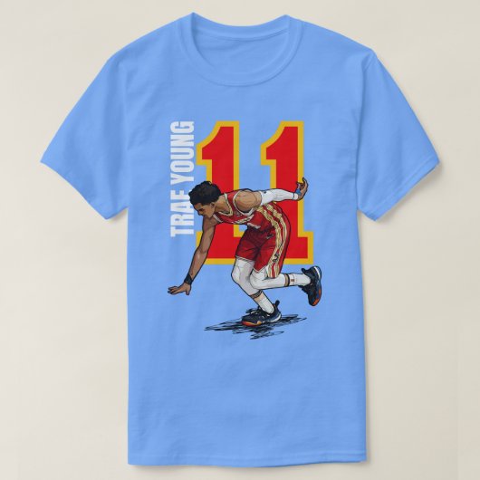 Trae Young 11小さすぎるバスケットボールTシャツ Tシャツ (デザイン正面)