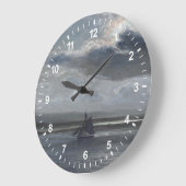 Traeth Mawrの月光 ラージ壁時計 (傾斜)