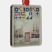 Trafalgarのネルソンの信号 メタルオーナメント (右)