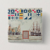 Trafalgarのネルソンの信号 缶バッジ (正面)